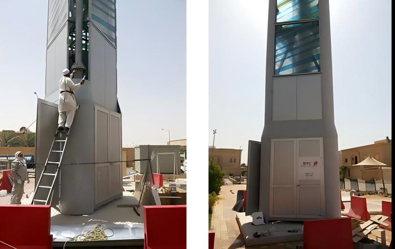 Tour mosaïque de 20 mètres en Arabie saoudite